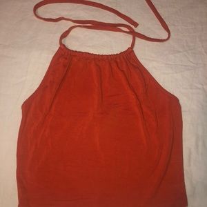 Forever 21 orange backless top